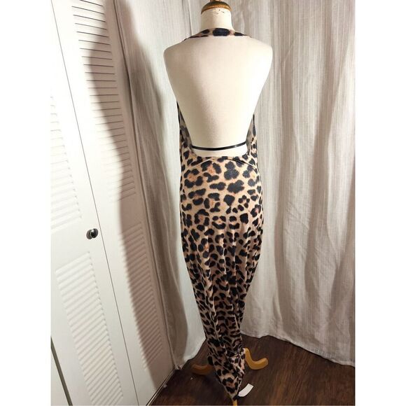 Missguided | Women’s | Dresses | L | Halter Cheetah Print Maxi Dress - Picture 4 of 5